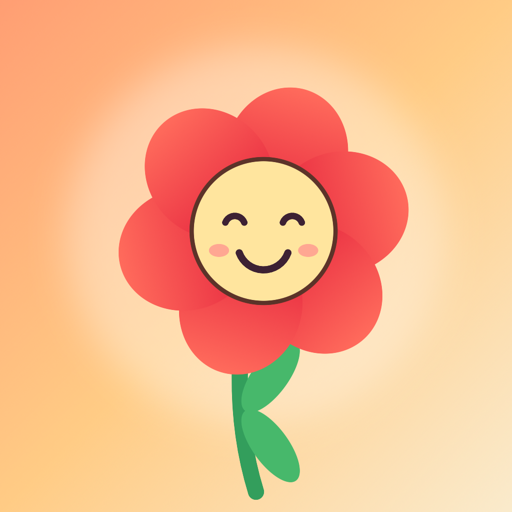 Poppy, a smiling red poppy flower